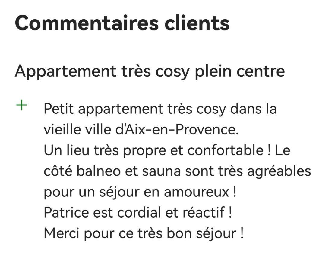 Appartement Aix Centre historique Sauna Jacuzzi balnéo privatif Aix-en-Provence Chambre photo